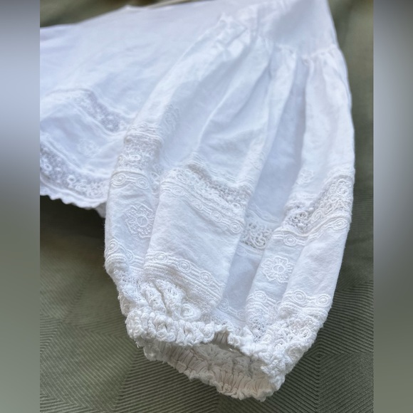 Auguste white cotton blouse size 2 - Picture 7 of 11
